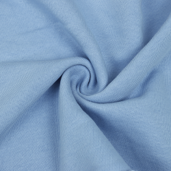 Ткань Футер 3-х нитка, Петля, цвет Светло-Голубой (на отрез)  в Одинцово