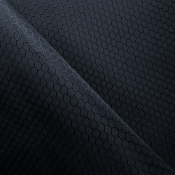 Ткань Оксфорд 300D PU Рип-Стоп СОТЫ, цвет Черный (на отрез)  в Одинцово