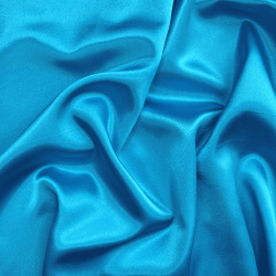 *Ткань Атлас-сатин, цвет Голубой (на отрез)  в Одинцово