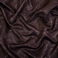 Ткань Блэкаут для штор &quot;Ледовое тиснение цвет Темно-Коричневый&quot; (на отрез)  в Одинцово