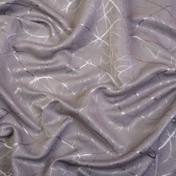 Ткань Блэкаут для штор светозатемняющая 75% &quot;Ледовое тиснение цвет Серый&quot; (на отрез)  в Одинцово
