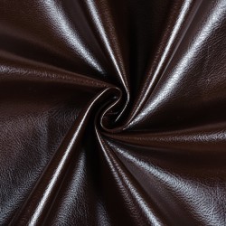 Ткань Дерматин (Кожзам) для мебели, цвет Темно-Коричневый (на отрез)  в Одинцово