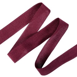 Окантовочная лента-бейка, цвет Бордовый 22мм (на отрез)  в Одинцово
