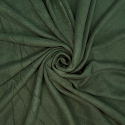 Ткань Флис Односторонний 130 гр/м2, цвет Темный хаки (на отрез)  в Одинцово