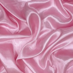 Ткань Атлас-сатин, цвет Розовый (на отрез)  в Одинцово