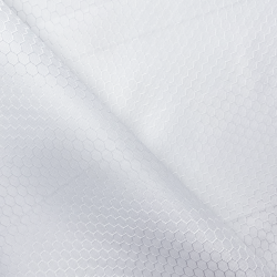 Ткань Оксфорд 300D PU Рип-Стоп СОТЫ, цвет Белый (на отрез)  в Одинцово