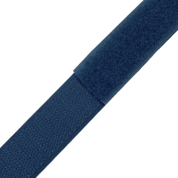 Контактная лента 25мм цвет Синий (велькро-липучка, на отрез)  в Одинцово