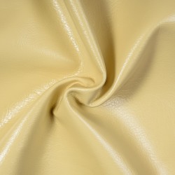 Ткань Дерматин (Кожзам) для мебели, цвет Кремовый (на отрез)  в Одинцово