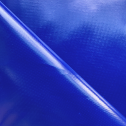 Ткань ПВХ 450 гр/м2, Синий (Ширина 160см), на отрез  в Одинцово