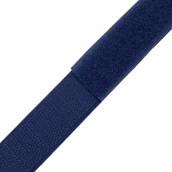 Контактная лента 25мм цвет Тёмно-Синий (Велькро-липучка), на отрез  в Одинцово