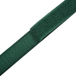 Контактная лента 25мм цвет Зелёный (велькро-липучка, на отрез)  в Одинцово