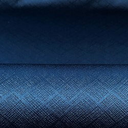 Ткань Блэкаут для штор светозатемняющая 100% &quot;Орнамент Синий&quot; (на отрез)  в Одинцово